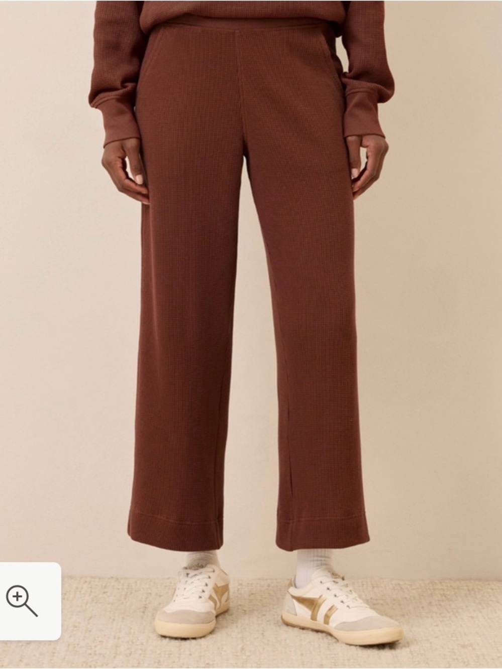Pact Organic Thermal Waffle Wide Leg Pant